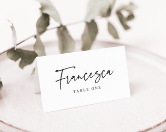 Wedding Place Card, Modern Place Cards, Wedding Place Name Cards, Place cards Wedding, Table Place Names, Place Settings, Name Cards