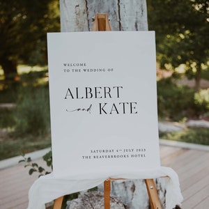 Cartello di benvenuto per matrimonio, cartello di benvenuto personalizzato per il nostro matrimonio, cartello di benvenuto, cartello per matrimonio personalizzato, cartello per matrimonio elegante, cartello per matrimonio moderno