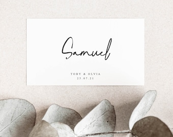 Modern Place Card, Elegant Place Cards, Wedding Place Name Cards, Place cards Wedding, Table Place Names, Place Settings, Name Cards