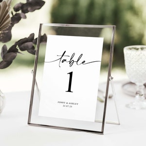 Modern Wedding Table Signs, Wedding Table Number Cards, Table Name Cards Wedding, Elegant Wedding Table Numbers, Classic Table Names