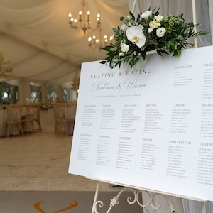 Wedding Seating Plan, Wedding Seating Chart, Seating Chart, Wedding Table Plan, Table Plan, Seating Chart, Foamex Seating Plan