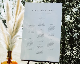 Wedding Seating Plan, Wedding Seating Table Plan, Seating Chart, Wedding Table Plan, Table Plan, Seating Chart, Foamex Seating Plan