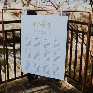 Wedding Seating Plan, Wedding Seating Chart, Seating Chart, Wedding Table Plan, Gold Table Plan, Foamex Seating Plan, Digital File