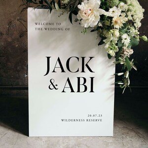 Wedding Welcome Sign, Personalised Welcome to our Wedding Sign, Welcome Sign, Custom Wedding Sign, Elegant Wedding Sign, Modern Wedding Sign