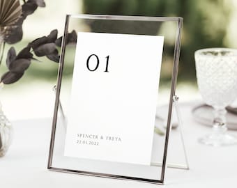 Modern Wedding Table Signs, Wedding Table Number Cards, Table Name Cards Wedding, Elegant Wedding Table Numbers, Classic Table Names