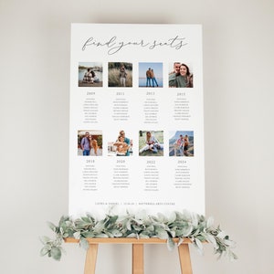 Hochzeitsfoto-Sitzplan, Fotohochzeits-Sitzplan, Sitzplan, Hochzeitstischplan, Fototischplan, Sitzplan, Digitale Datei