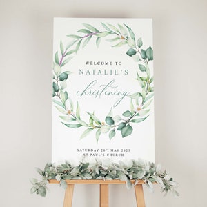 Christening Welcome Sign, Christening Sign, Baptism Welcome Sign, Christening, Naming Ceremony Sign, Naming Ceremony Welcome Sign, Digital