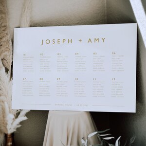 Plan de asientos para bodas, Plan de asientos para bodas en paisaje, Gráfico de asientos, Plan de mesa para bodas, Plano de mesa, Plan de asientos de Foamex, Archivo digital