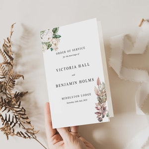 Wedding Order of the Day, Wedding Order of Events , Wedding Order of Service, Wedding Order Booklet, Wedding Day Timeline, Wedding Programme