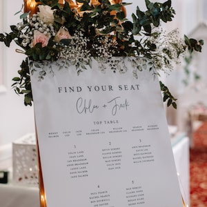 Wedding Seating Plan, Wedding Seating Chart, Seating Chart, Wedding Table Plan, Table Plan, Seating Chart, Foamex Seating Plan, Digital File