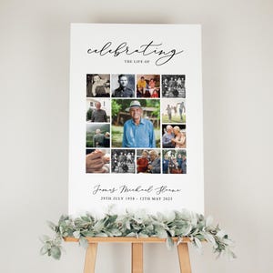 Celebration Of Life Welcome Sign, Funeral Welcome Sign, In Loving Memory Welcome Sign, Obituary Memorial Sign, Funeral Reception Sign