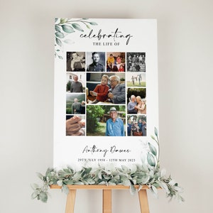 Celebration Of Life Welcome Sign, Funeral Welcome Sign, In Loving Memory Welcome Sign, Obituary Memorial Sign, Funeral Reception Sign