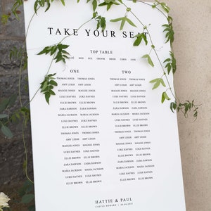 Hochzeit Sitzplan, Sitzplan, Sitzplan, Hochzeit Tischplan, Bankett Layout Tischplan, Foamex Sitzplan, Digitale Datei