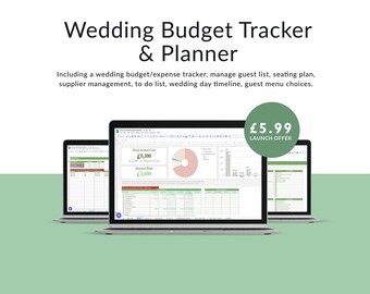 Wedding Budget Planner, Google Sheets Wedding Expense Tracker, Wedding Planner Spreadsheet Google Sheets, Digital 2024 Wedding Budgeting