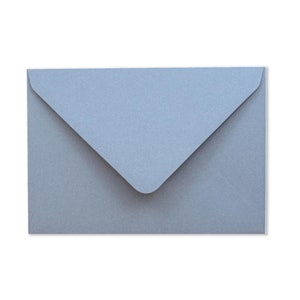 Premium Dusky Blue recycelte Umschläge | C5 / A5, 5x7, C6 / A6, C7 / A7 Hochzeitseinladungen Umschläge, Verlobung lädt ein, Speichern Sie das Datum Umschläge