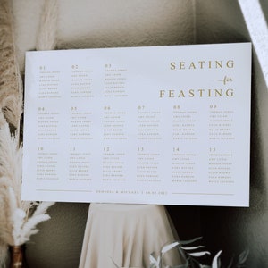 Wedding Seating Plan, Landscape Wedding Seating Plan, Seating Chart, Wedding Table Plan, Table Plan, Foamex Seating Plan, Digital File