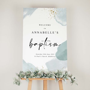 Christening Welcome Sign, Christening Sign, Baptism Welcome Sign, Naming Ceremony Sign, Naming Ceremony Welcome Sign