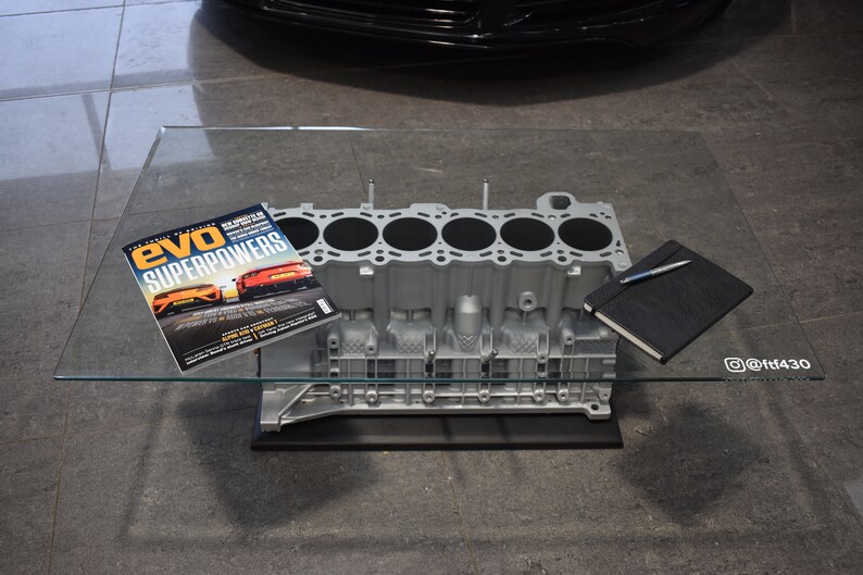 BMW M54 Engine Block Coffee Table W/ Firing Light Effect Etsy