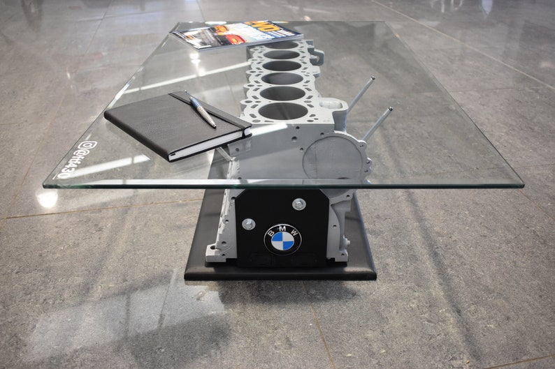BMW M54 Engine Block Coffee Table W/ Firing Light Effect Etsy