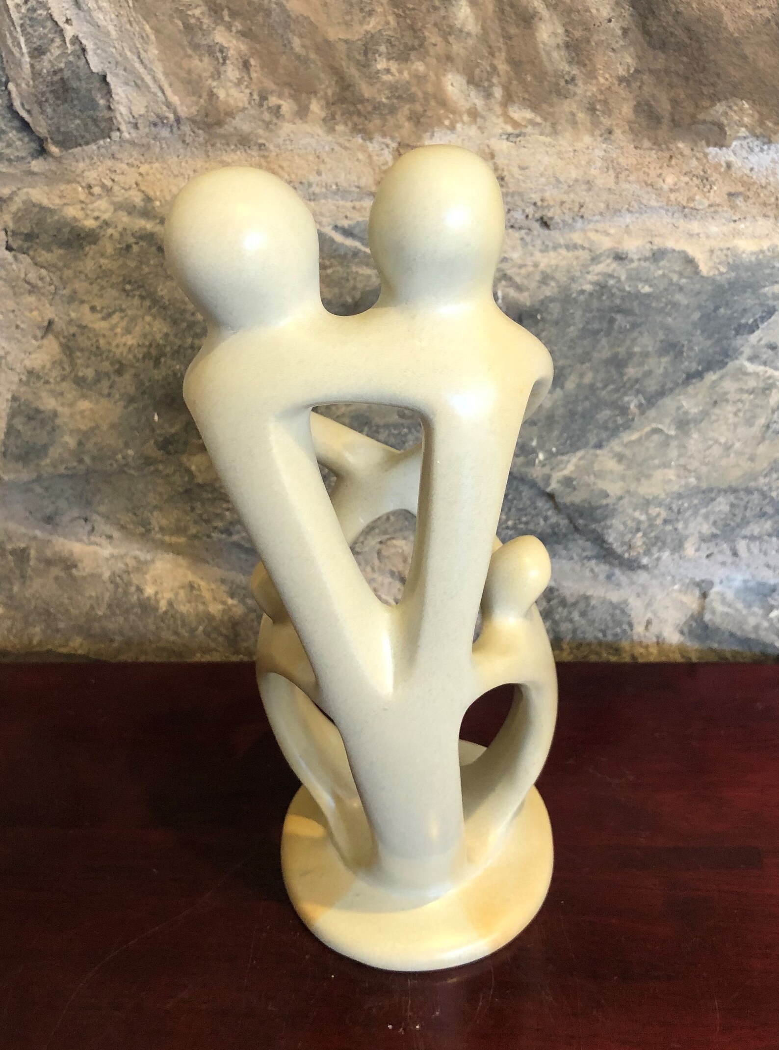 Family of Four Hand Carved Soapstone Sculpture Etsy
