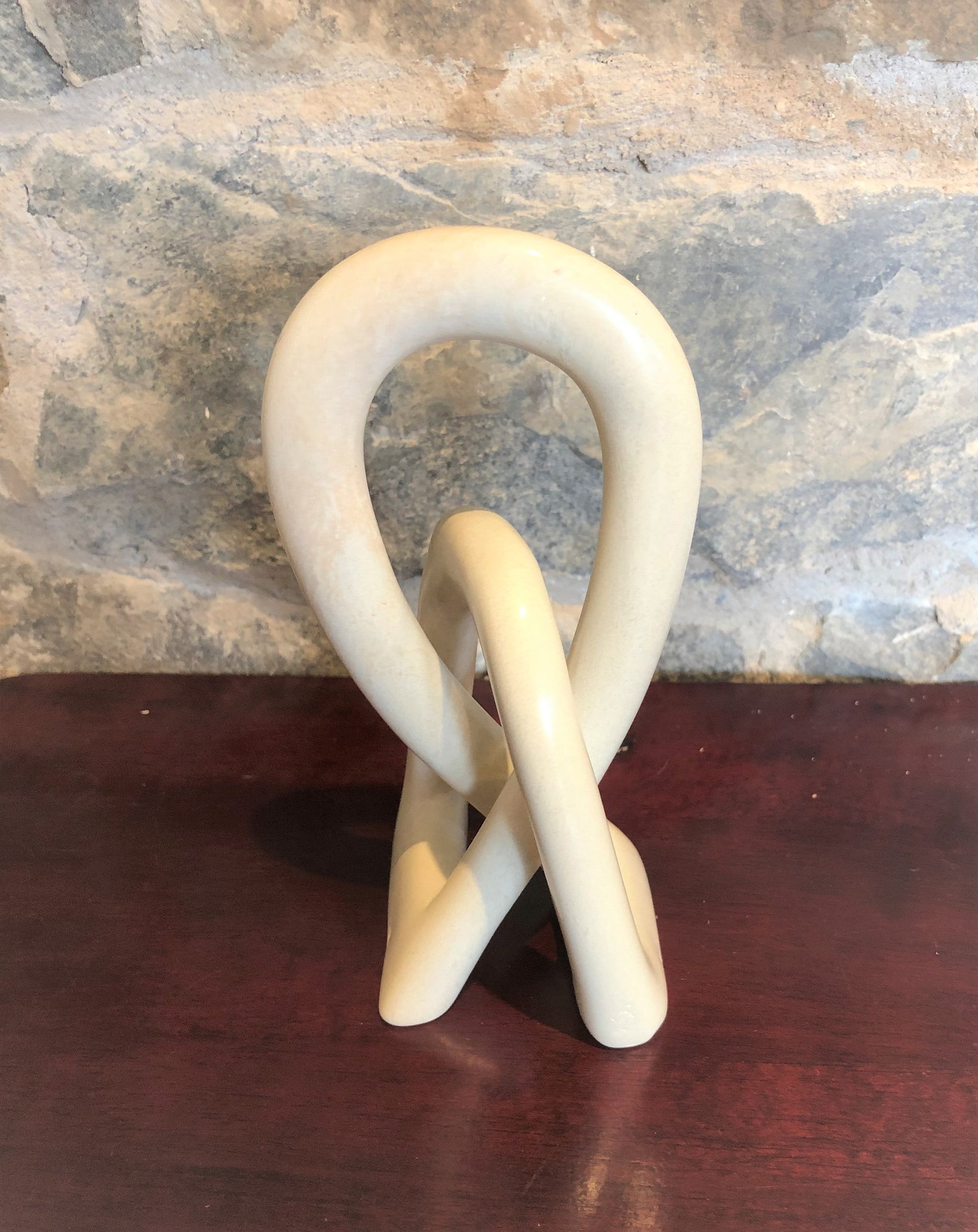 Hand Carved Soapstone Love Knot 6 inch Etsy