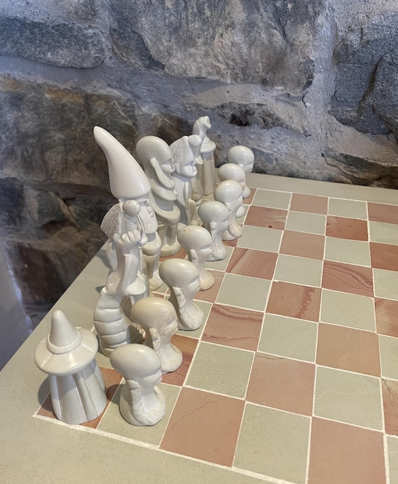 Maasai Soapstone Chess Set 14 Inch Hand Carved - Etsy Israel