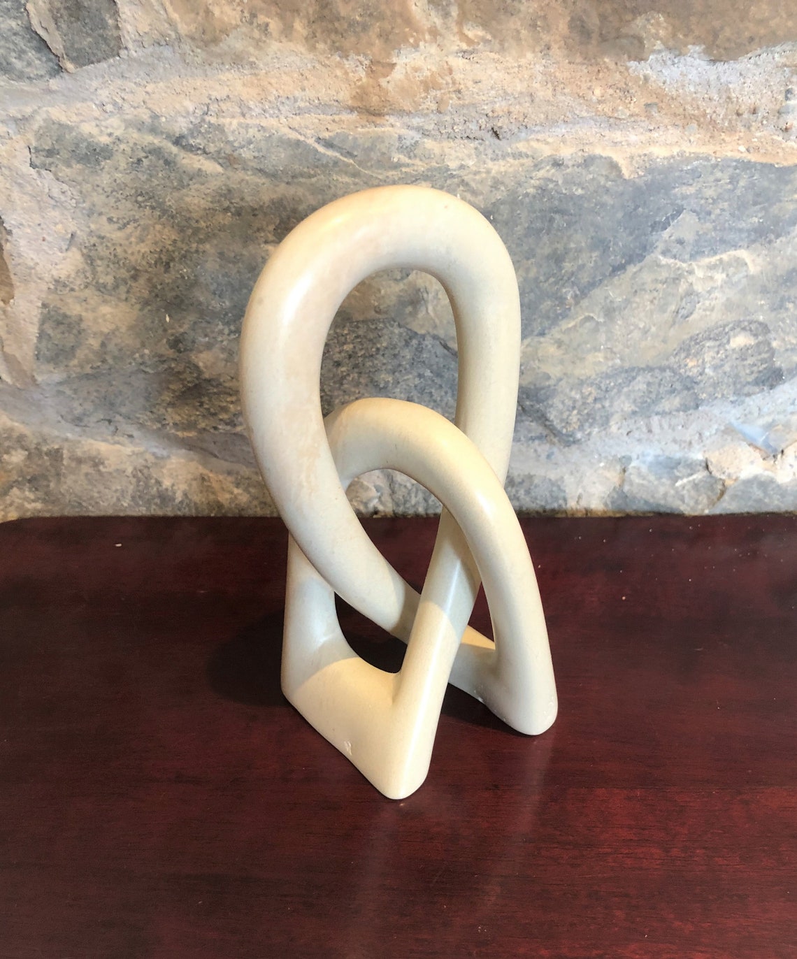Hand Carved Soapstone Love Knot 6 inch Etsy