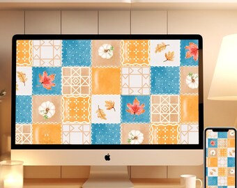 Fall Background Computer Wallpaper, Autumn Laptop Background, Digital Download Fall Wallpaper. Autumn Phone Wallpaper, Phone Background