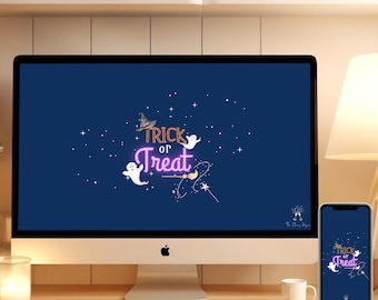 Halloween Computer Wallpaper, Halloween Background, Halloween Phone Wallpaper, Digital Download Wallpaper, Cute Halloween Background
