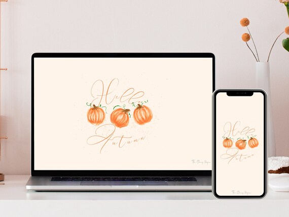 Fall Computer Wallpaper, Desktop Wallpaper, Downloadable Computer Wallpaper, Autumn Phone Wallpaper, Phone and Computer Wallpaper Bundle