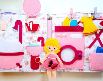 Dollhouse book to take away on order felt cover castle