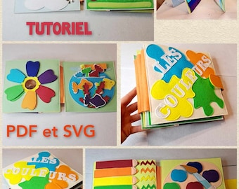 Felt Color Book PDF and SVG sewing tutorial.