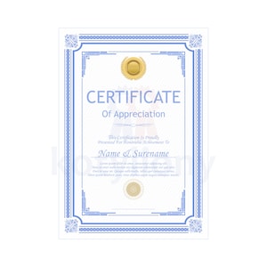 Personalized Certificate | Diploma to Print | Attestation Ready to print I PDF file.