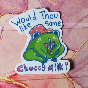 The Choccy Froggy Sticker- New Look!