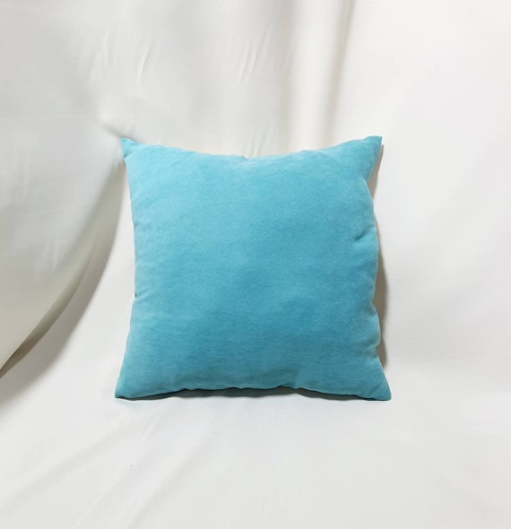 Aqua blue pillows sale