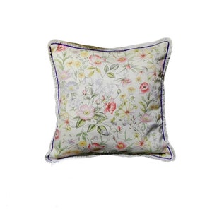 Decorative Pillow, Ruffle Pillow, Floral Ecri Pillow, Jacquard Pillow, High Quality, Accent Pillow, Throw pillows, 16x16 inch