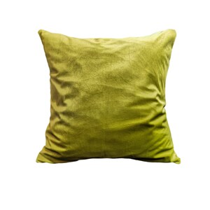 Decorative Pillow, Green Olive Velvet, High Quality , Accent pillow, Throw pillows, 45x45cm, 18x18 inch