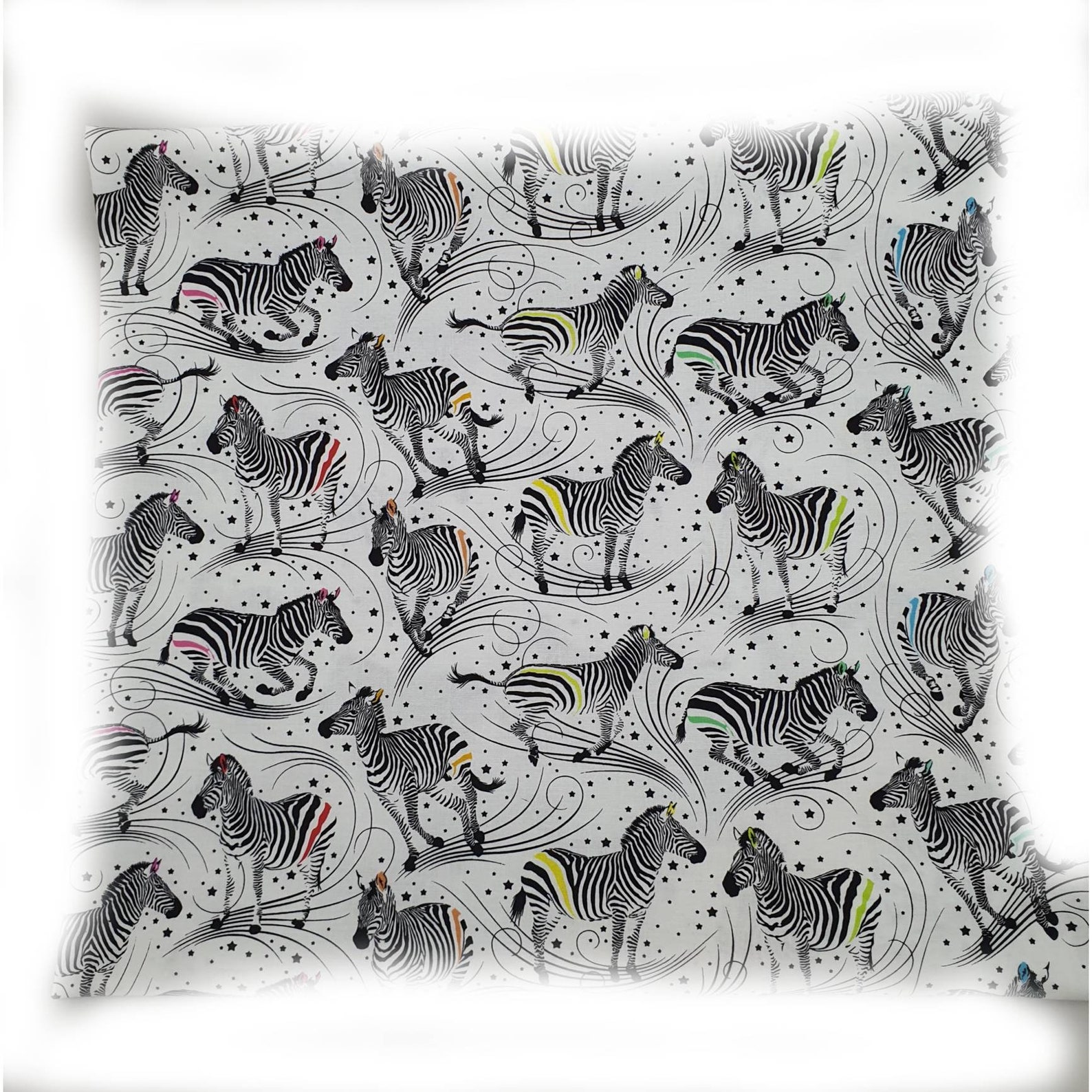 Decorative White Black Pillow, Animals in the Forest, Home Decor