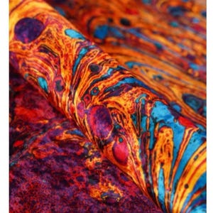 Upholstery Metallic Orange Velvet Abstract, Suitable For Curtain, Drapes, Bedspreads, Pillows, Excellent Quality, width 56&quot; by the yard
