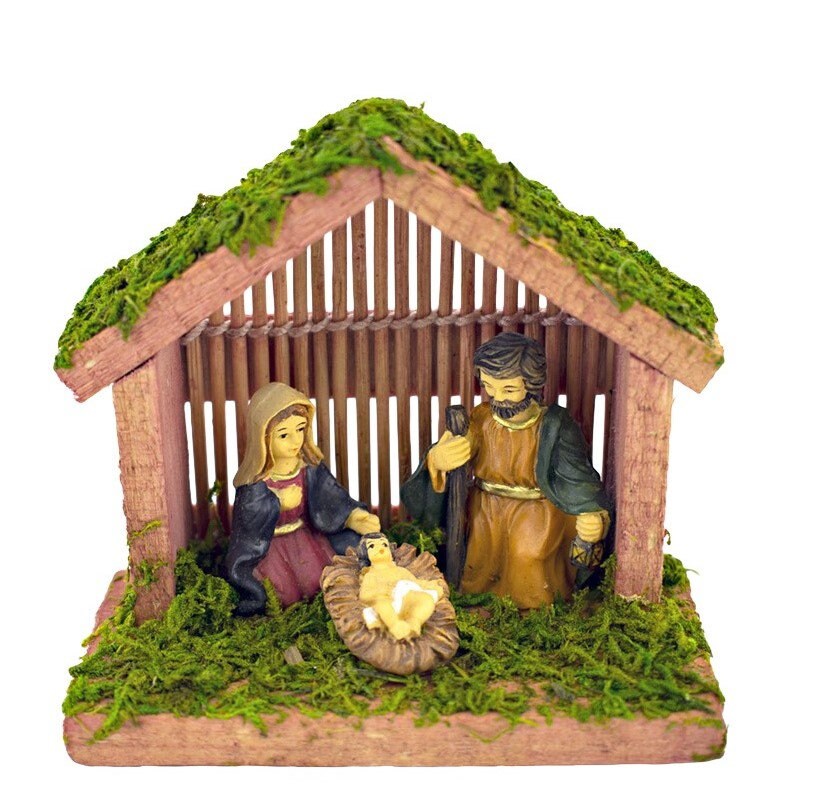 Christmas Nativity Scene Mini Traditional Xmas Festive Jesus Etsy
