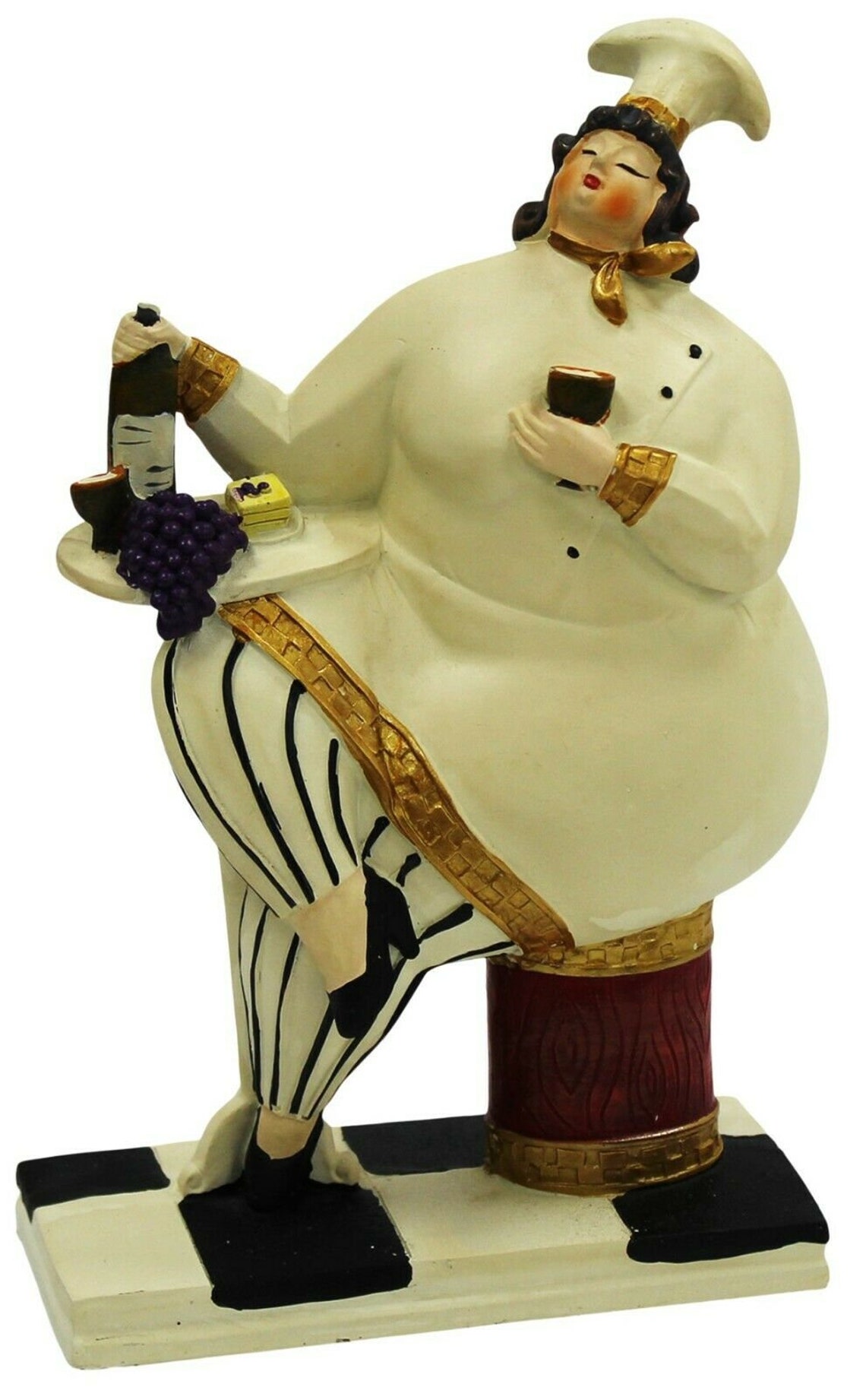resin chef statue