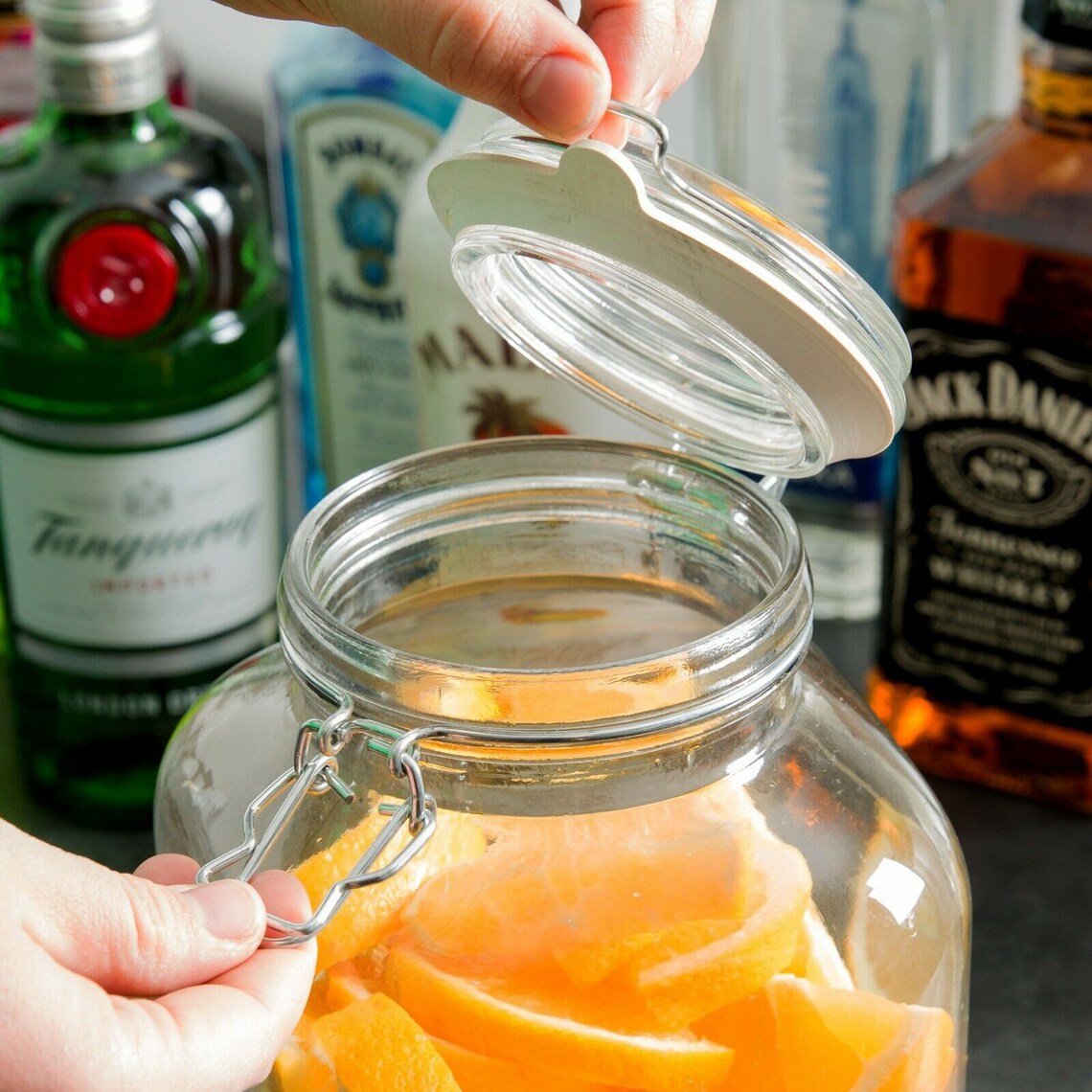 Large Glass Storage Jar 3 Litre Airtight Food Preservation Jar Etsy