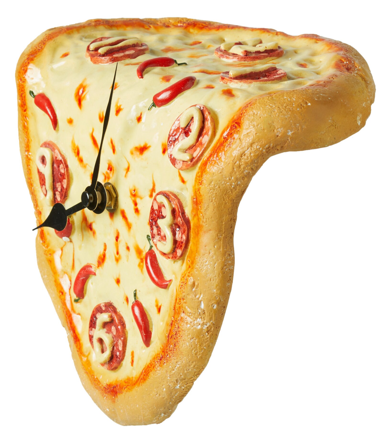 Large Novelty Pizza Melting Clock. Looks like a real Pizza but Etsy