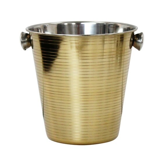 5 Litre Gold Champagne Bucket Stainless Steel Large Ice Bucket Etsy