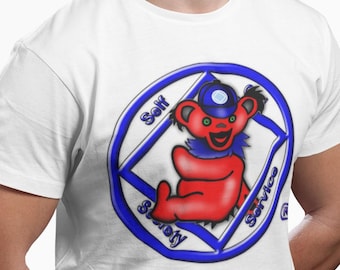 Teddy On NA Symbol Unisex Ultra Cotton T-Shirt, NA Recovery Tee, Narcotics Anonymous Shirt