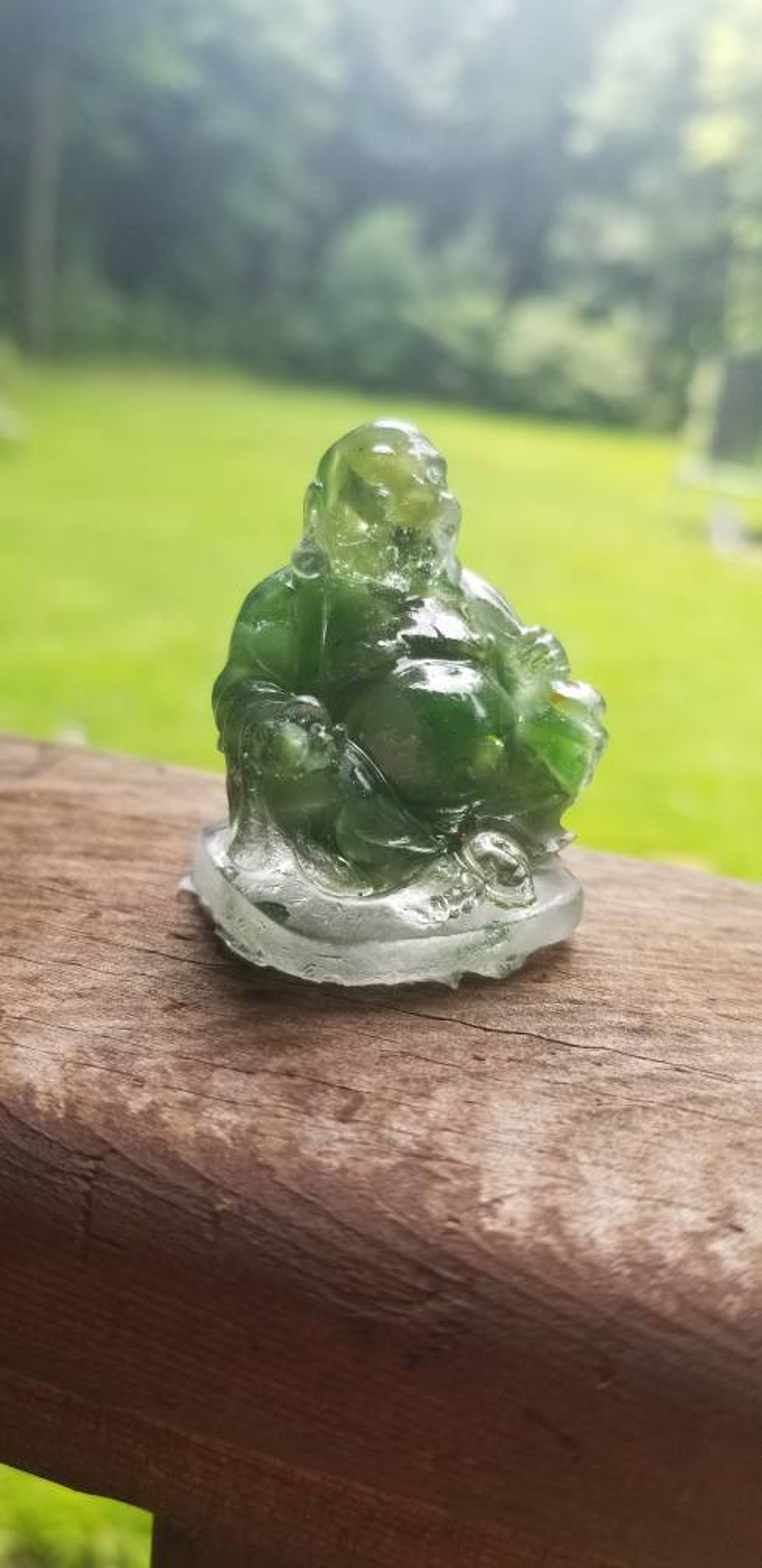 Genuine jade buddha handmade gift idea Etsy