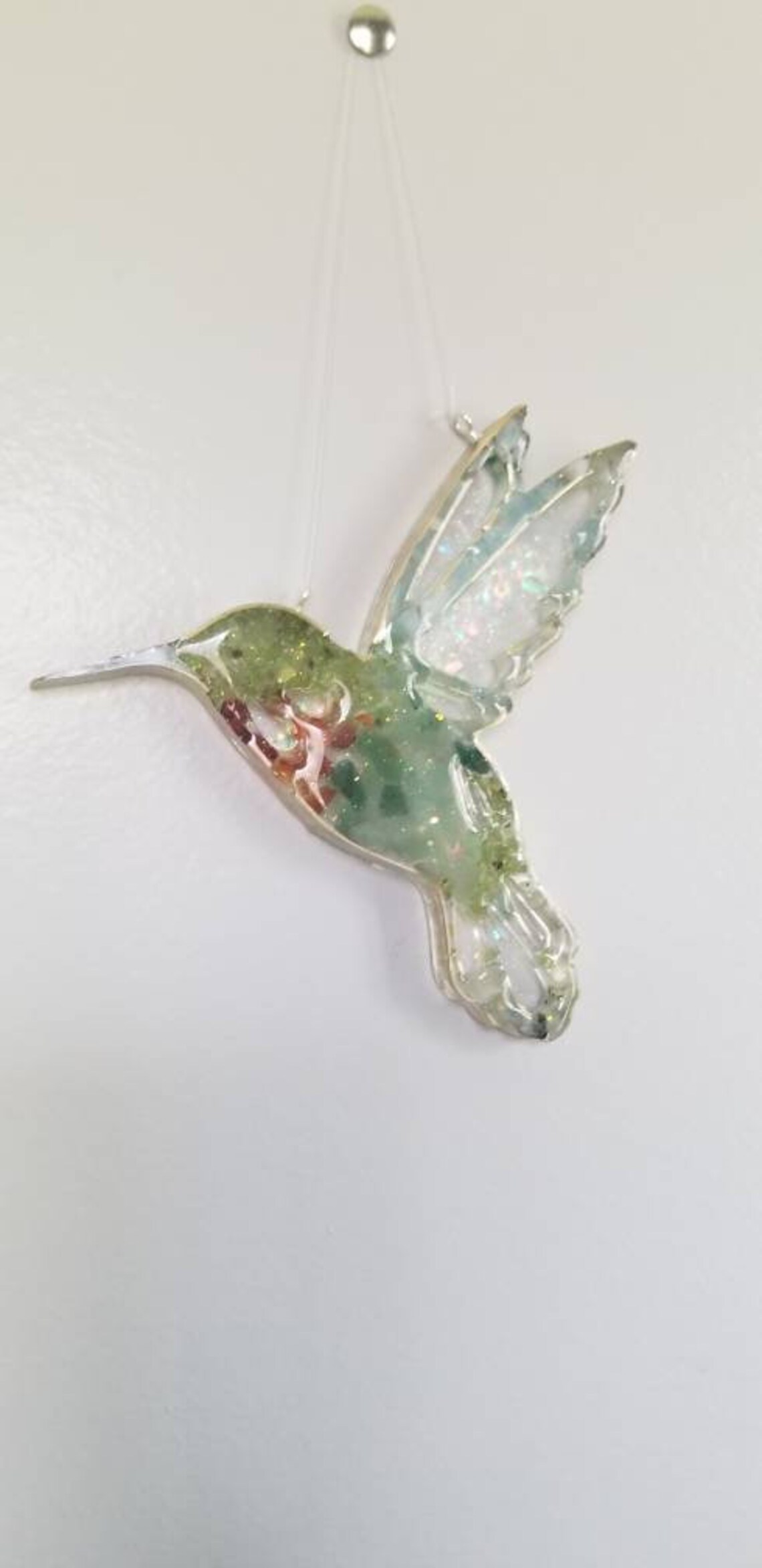 Genuine crystal filled hummingbird handmade gift idea Etsy