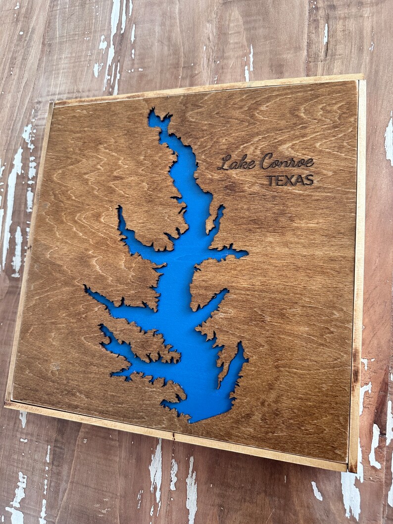 Lake House Wall Decor Personalized Gift Rustic Farmhouse Style Handmade