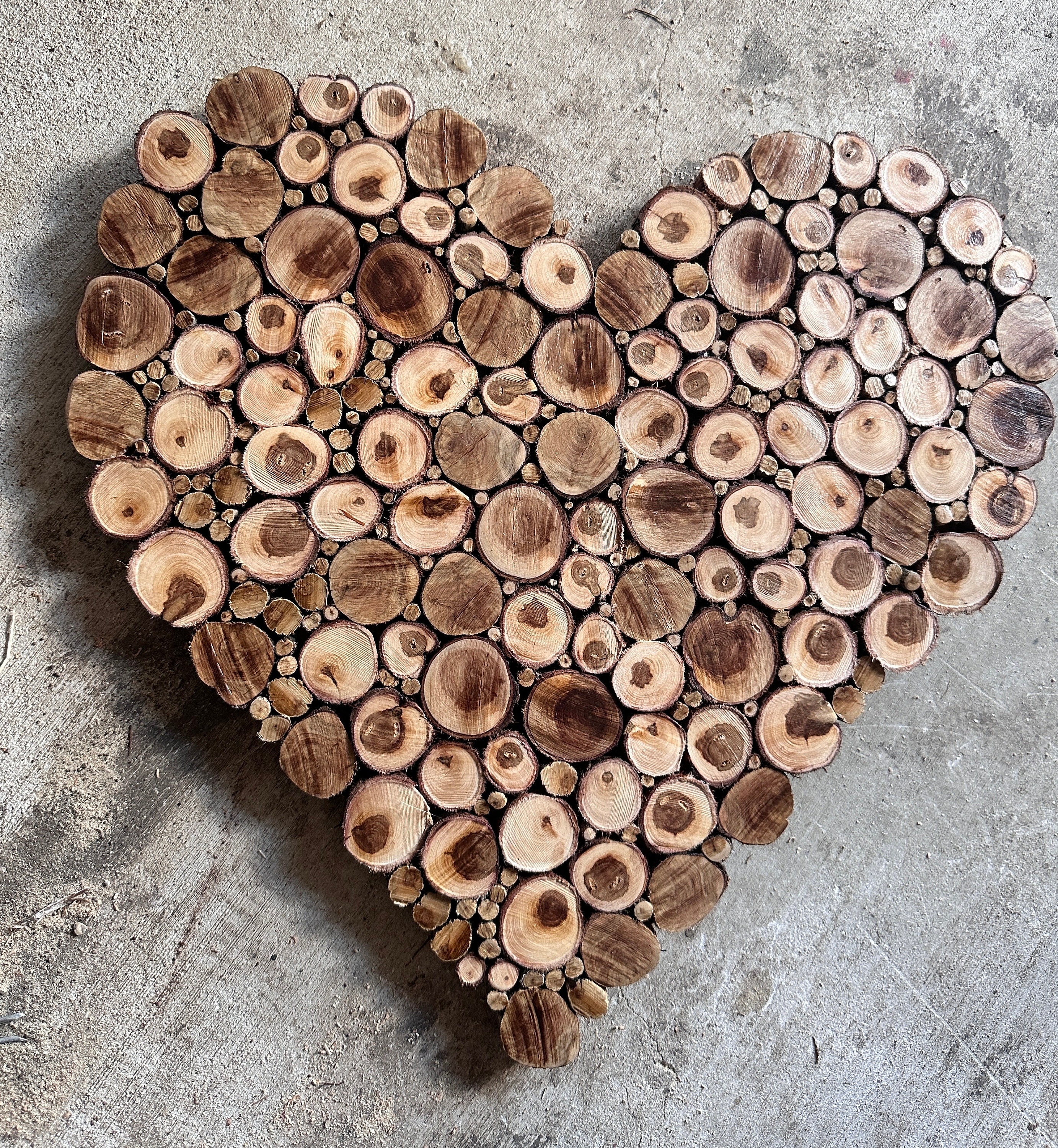 Rustic Wooden Heart Wall Art: Handmade Farmhouse Decor (18x18”) - Etsy
