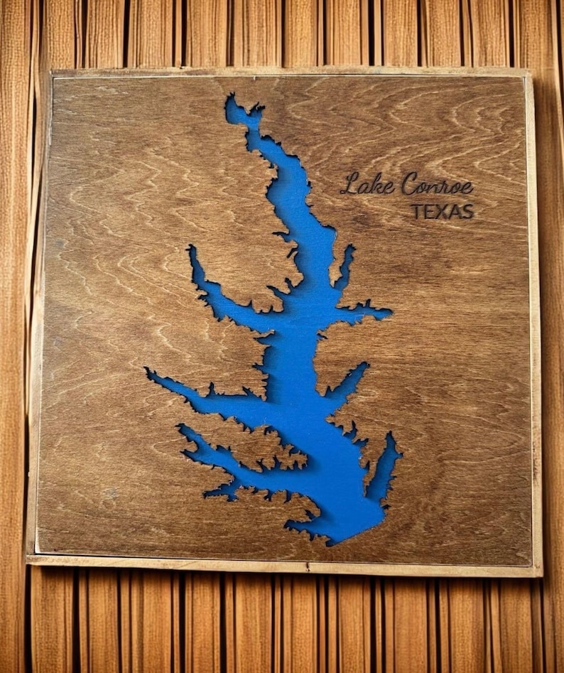 Lake House Wall Decor Personalized Gift Rustic Farmhouse Style Handmade